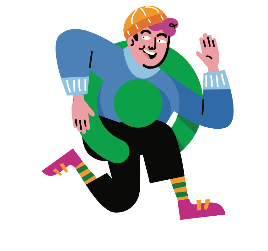 GoMart character illustration