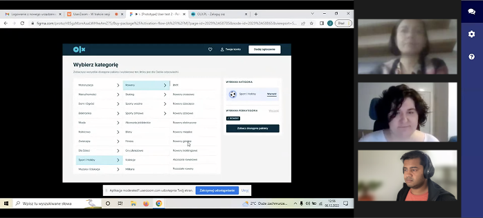 Moderated session — Variant B, usability test winner