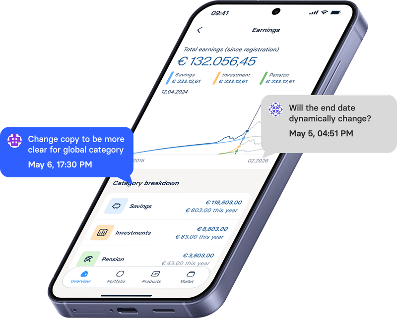 Total earnings overview — lifetime earnings on mobile