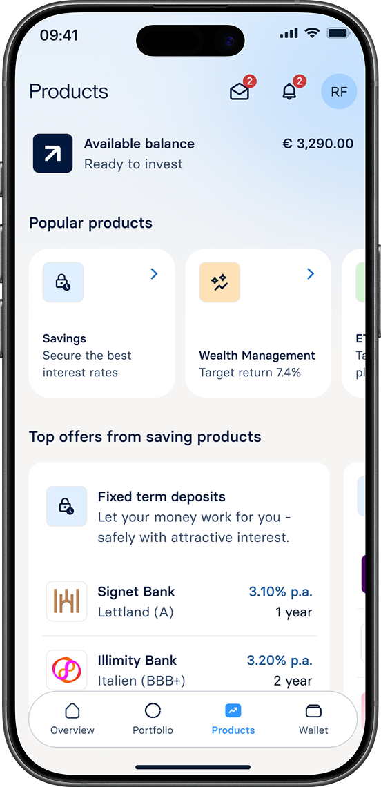 Products — light mode