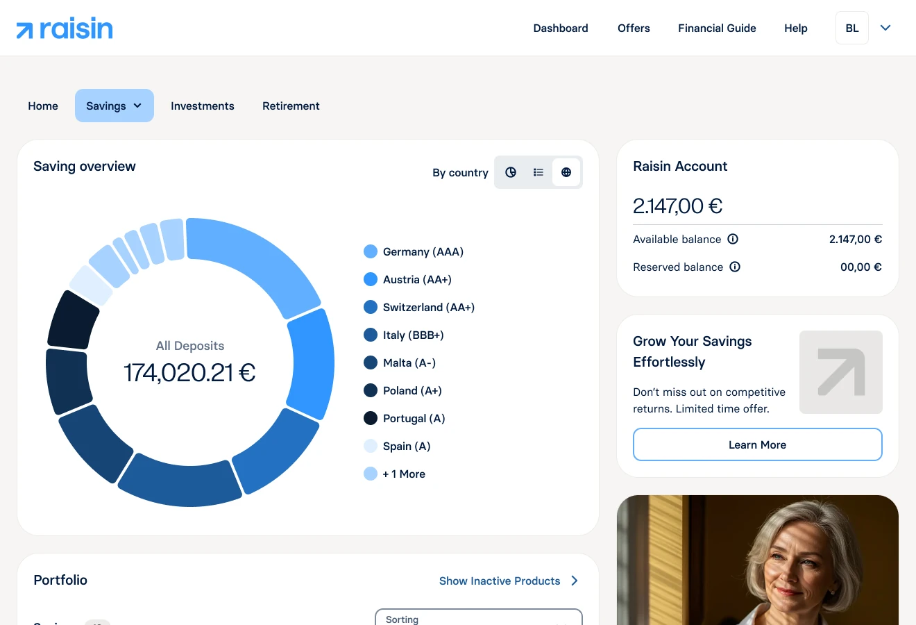 Dashboard filtering — all deposits lens
